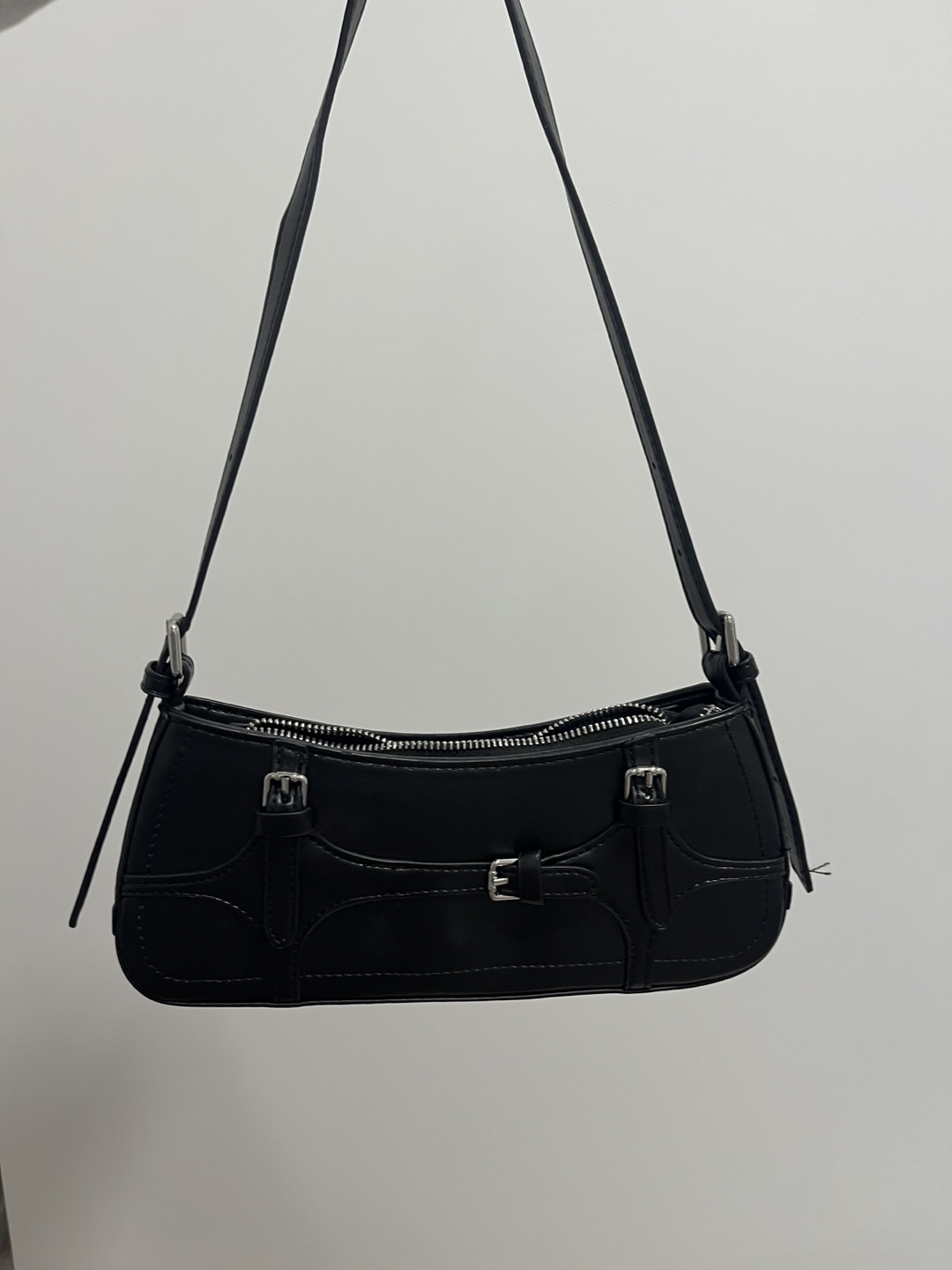 Y2K Style Shoulder Bag - Black & Red - photo 3