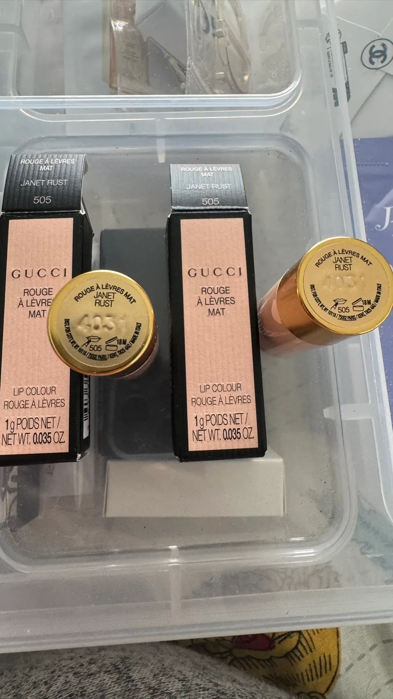 2 -GUCCI Matte Lipstick In JANET RUST 505 Mini  1g/.035oz image indicator(3)
