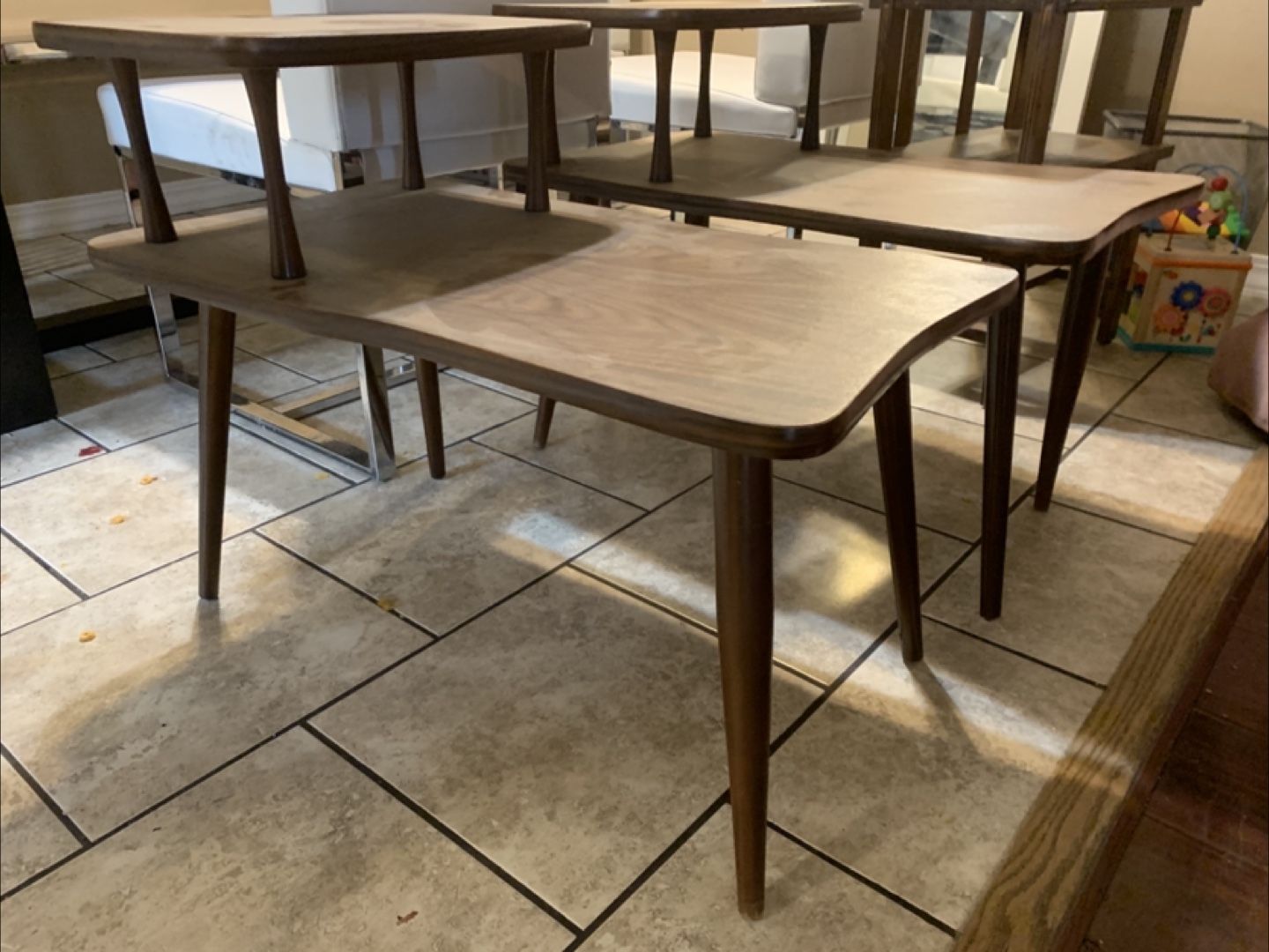 Mid-Century Modern Side Tables - Pair - photo 2