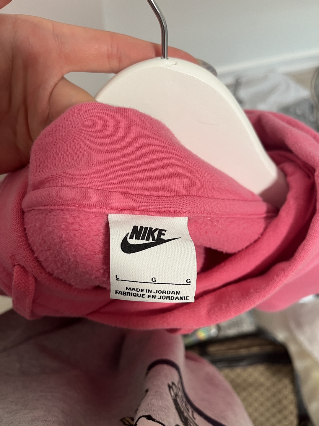Nike Pink Hoodie - Size L - photo 3