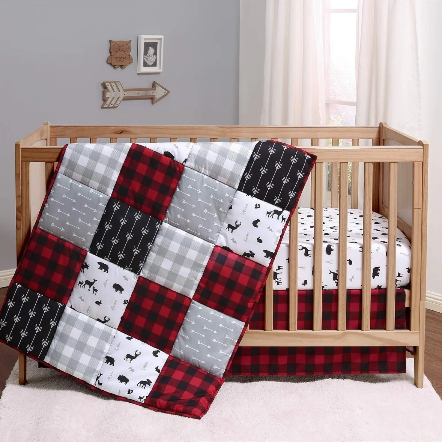 The Peanutshell Buffalo Plaid Crib Bedding Set thumbnail