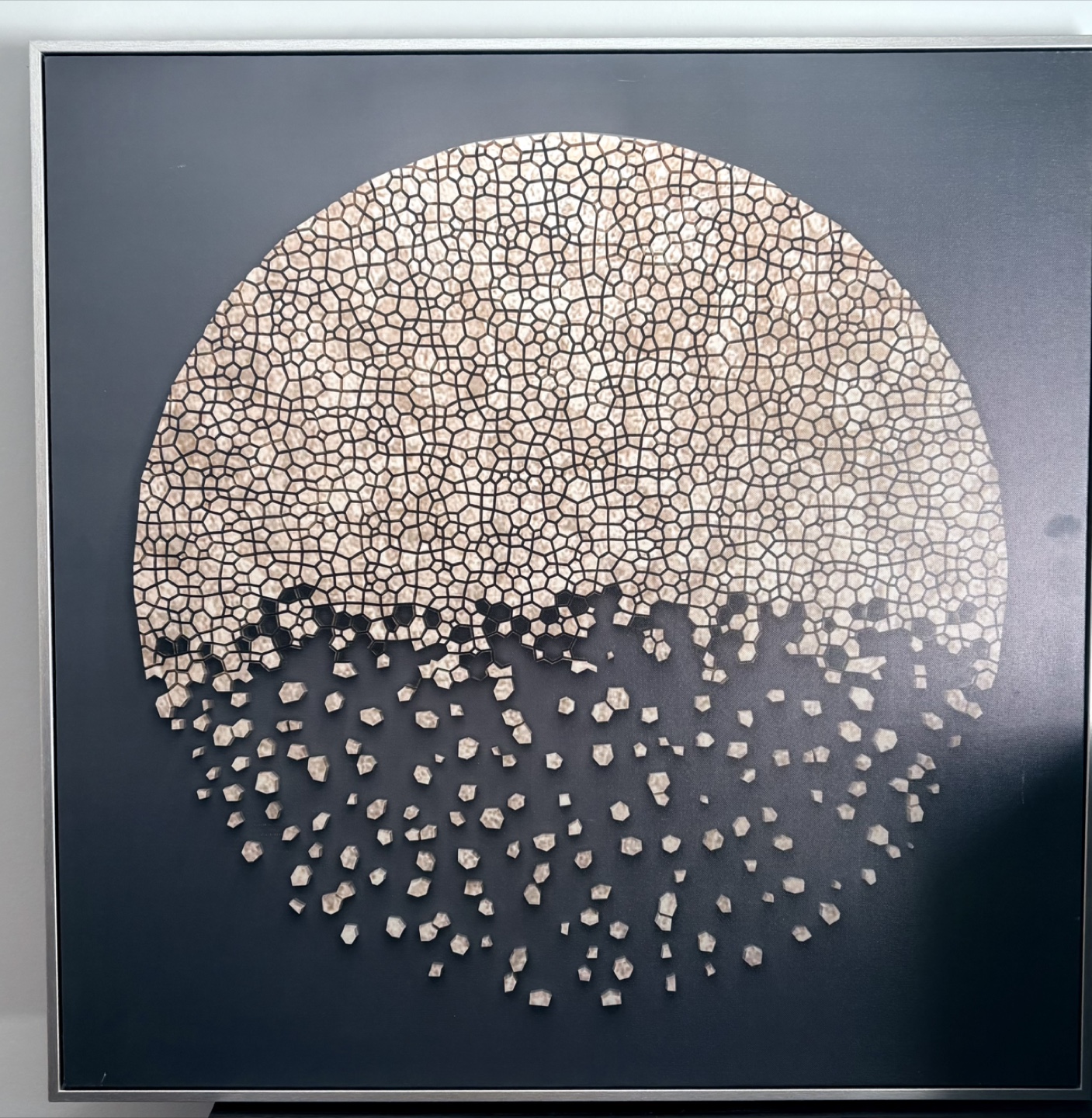 Framed Wall Art - Round Mosaic Design