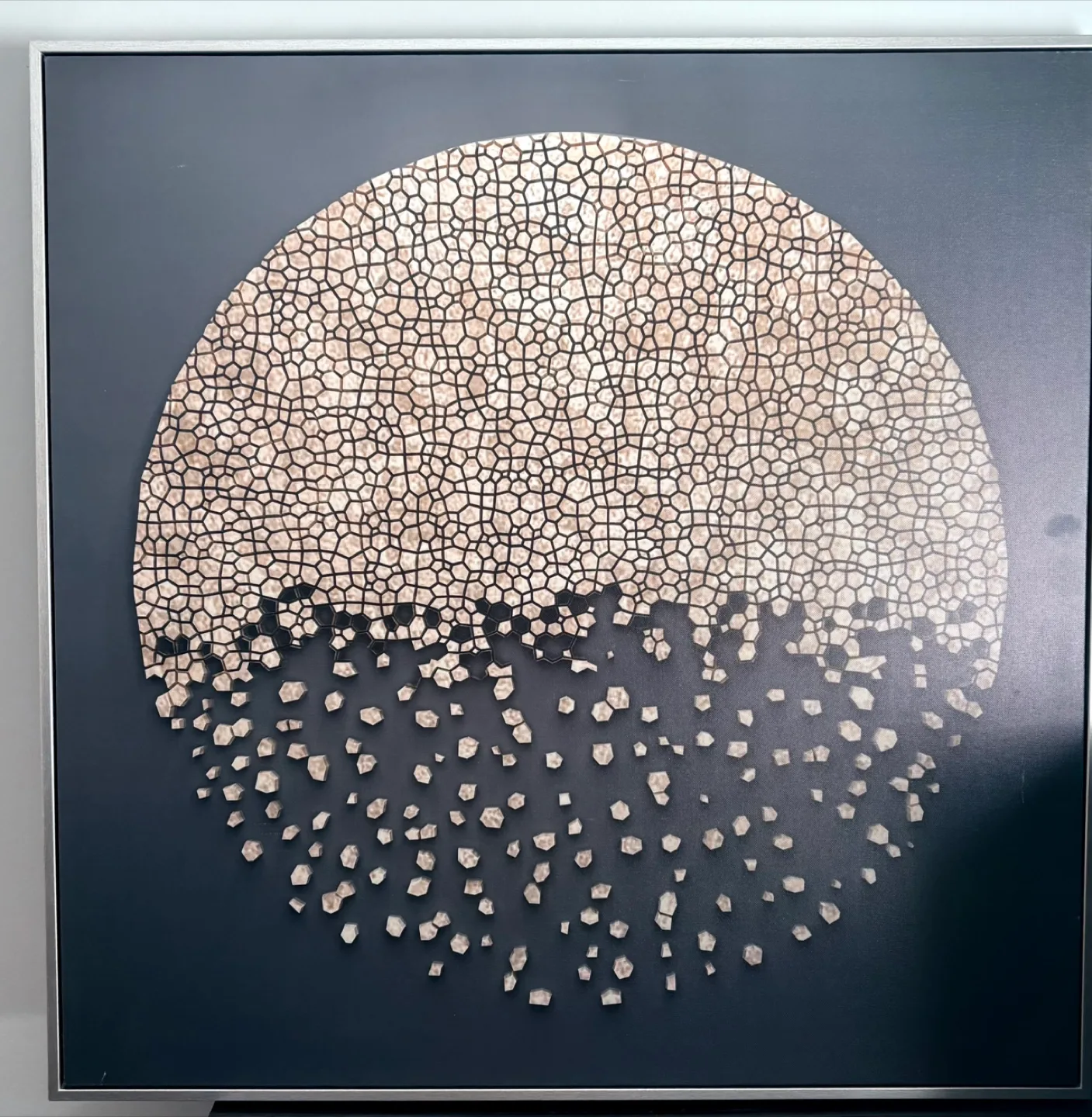 Framed Wall Art - Round Mosaic Design