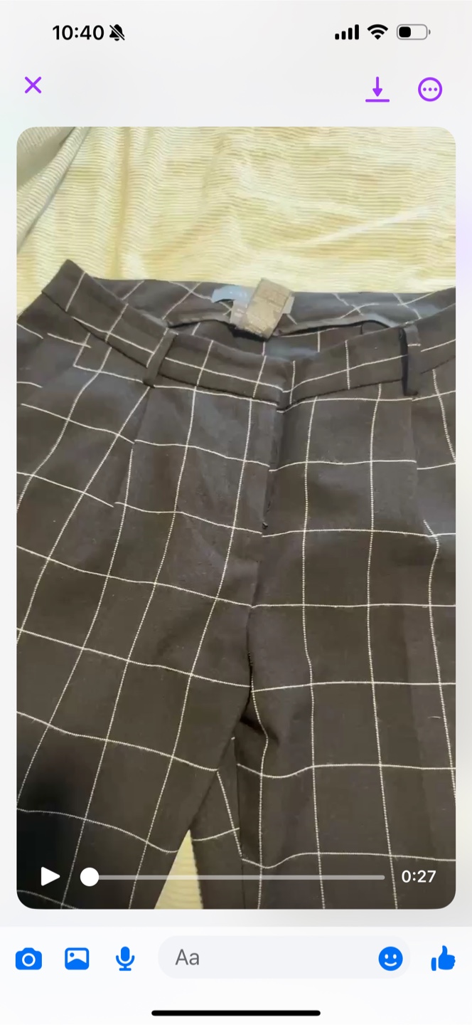Izy Shier Plaid Pants - Size 7/8 - photo 2