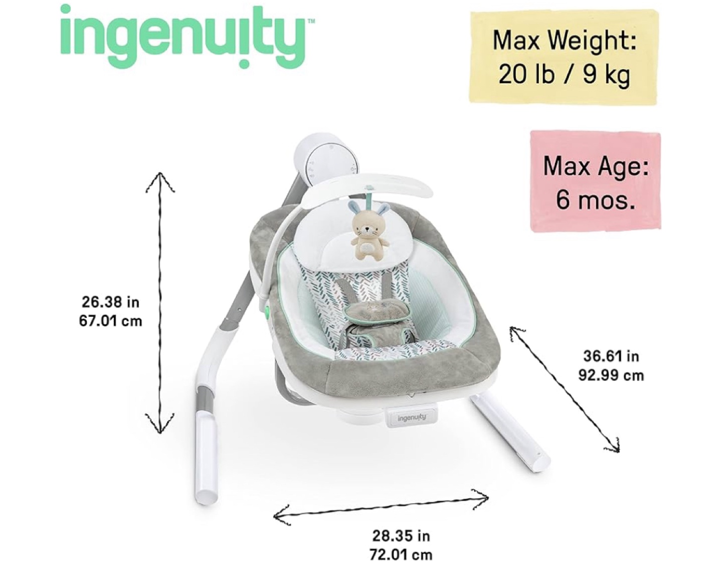Ingenuity Baby Swing - photo 3