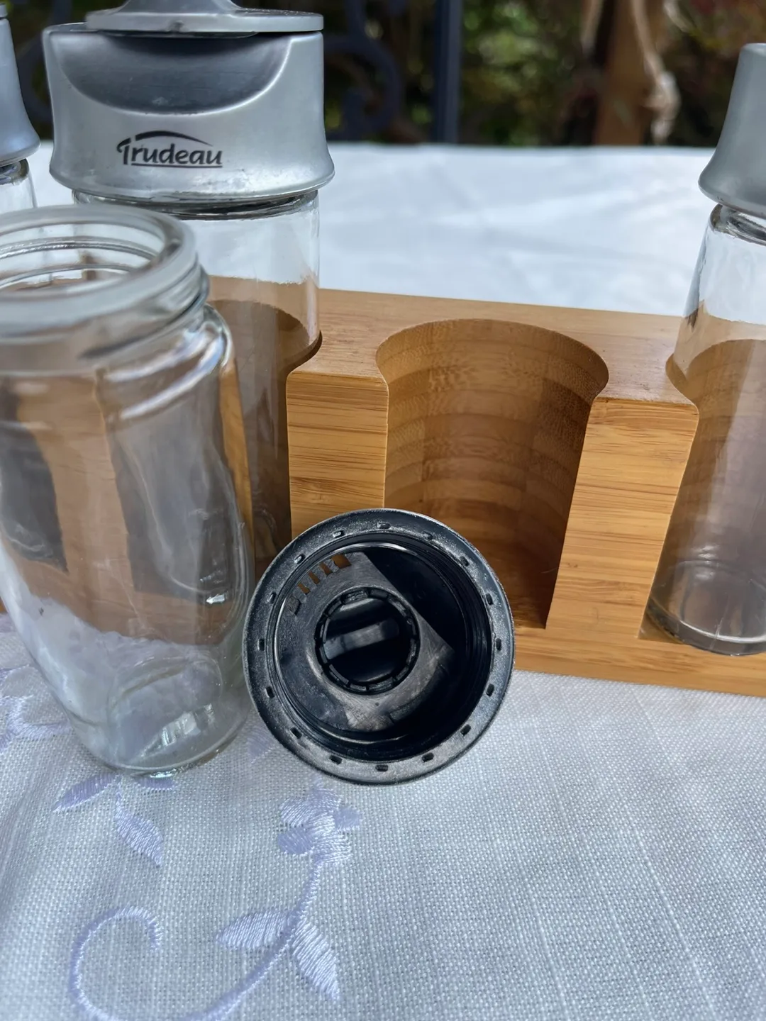 Trudeau 8 Bottle Bamboo Spice Rack image indicator(4)