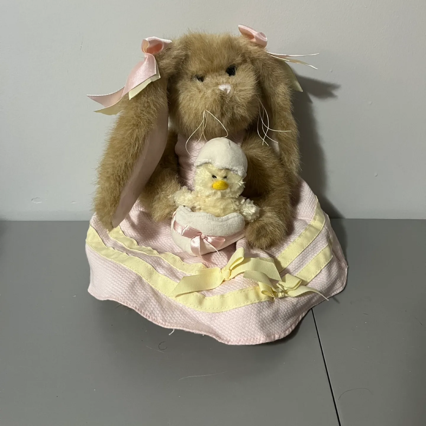 Bearington Collection Bunny Rabbit Plush With Chick NWT thumbnail