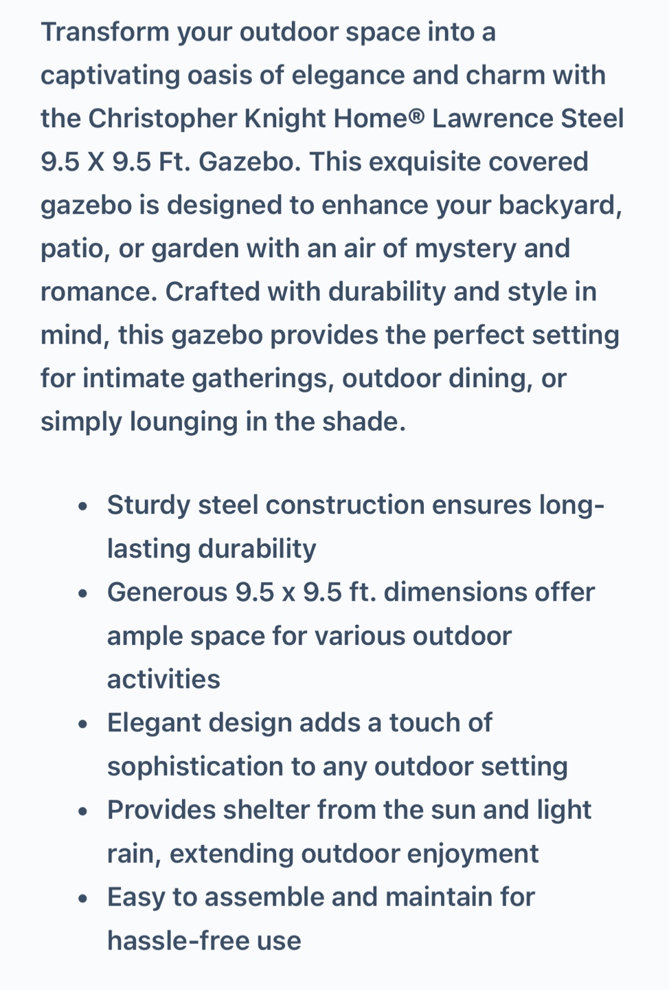 Convey Gray Pergola - New in Box! - photo 3