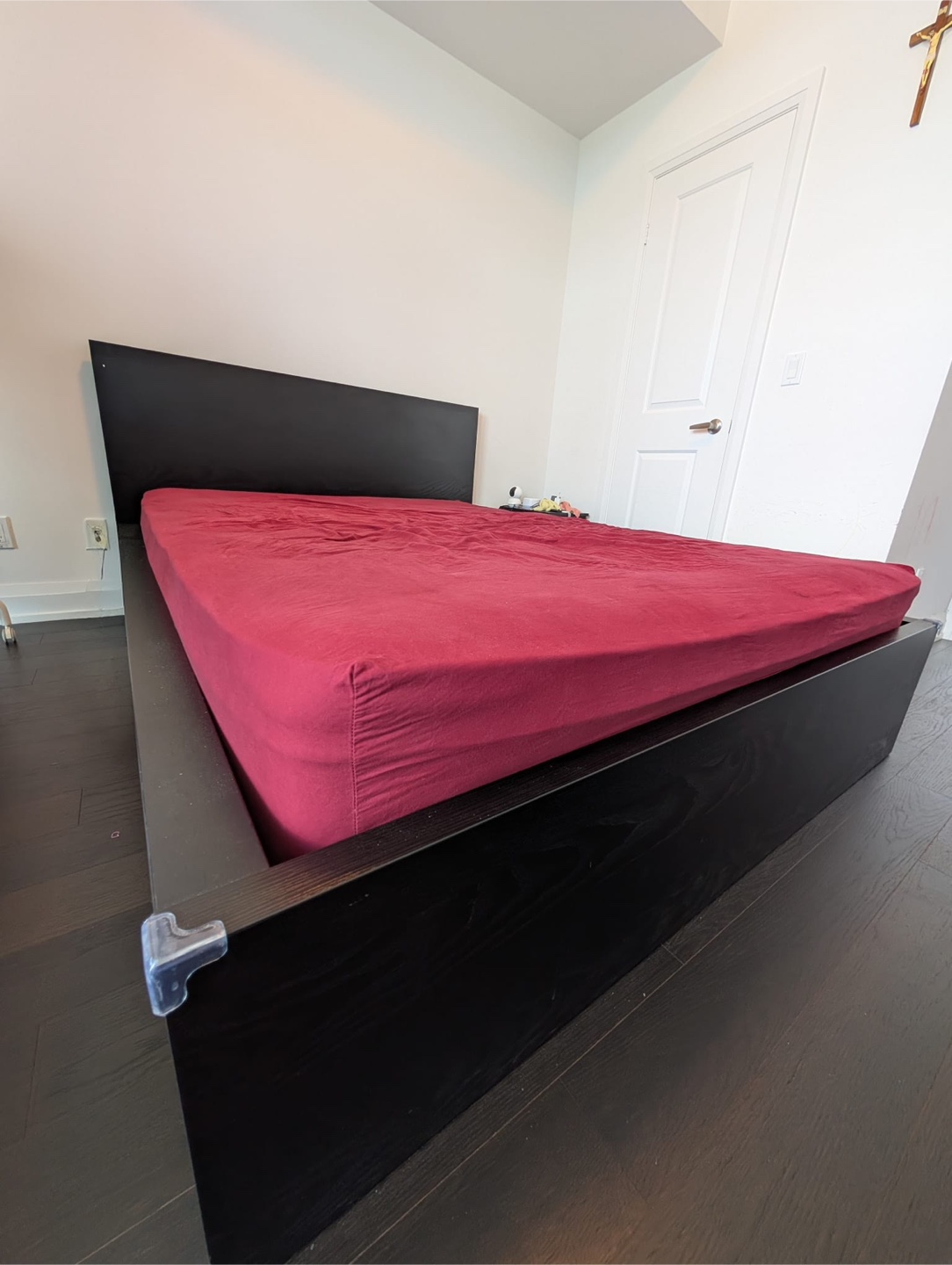 IKEA Queen Size Malm Bed Frame +12 inch Crystli Mattress