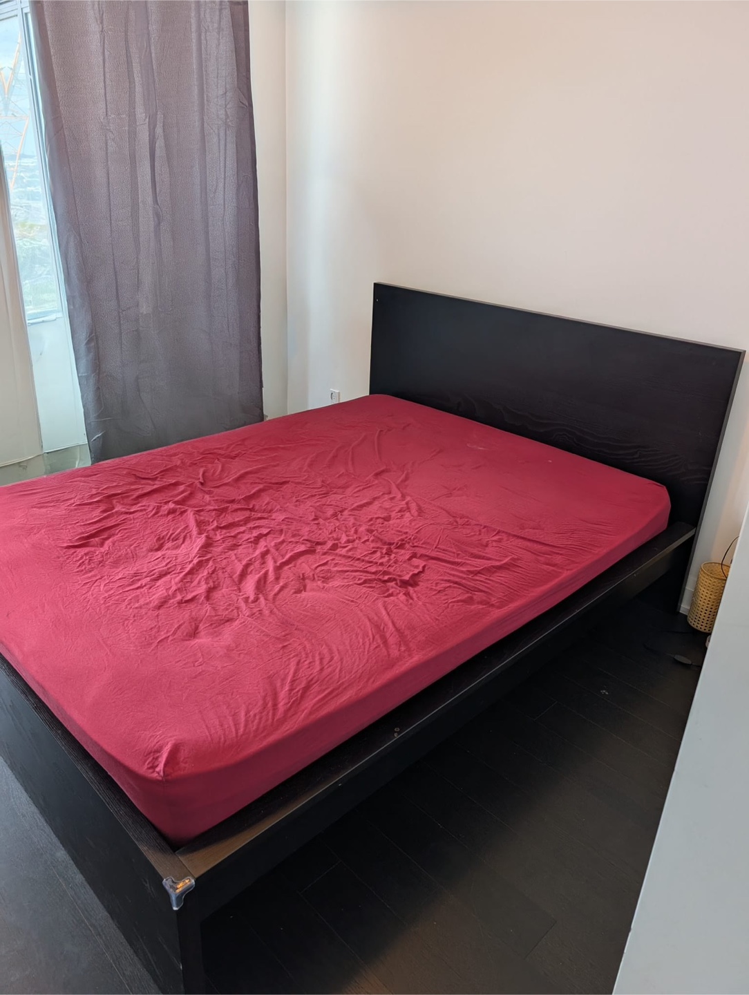 IKEA Queen Size Malm Bed Frame +12 inch Crystli Mattress - photo 3