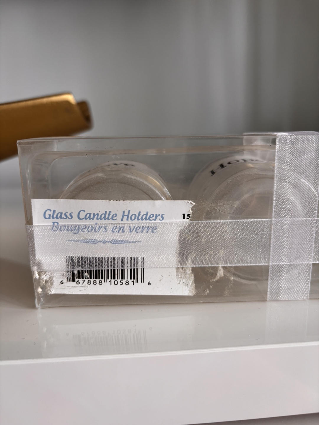 New Glass Candle Holders - Two Sets of 3 - photo 5