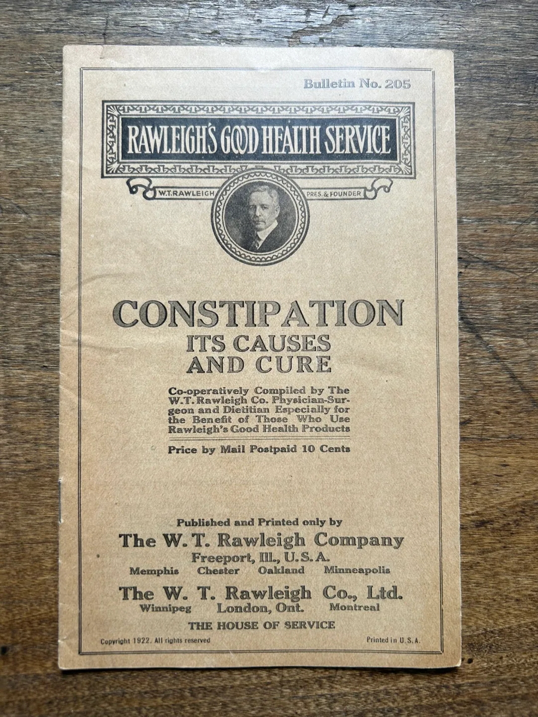 Antique vintage 1922 constipation cause medical book thumbnail
