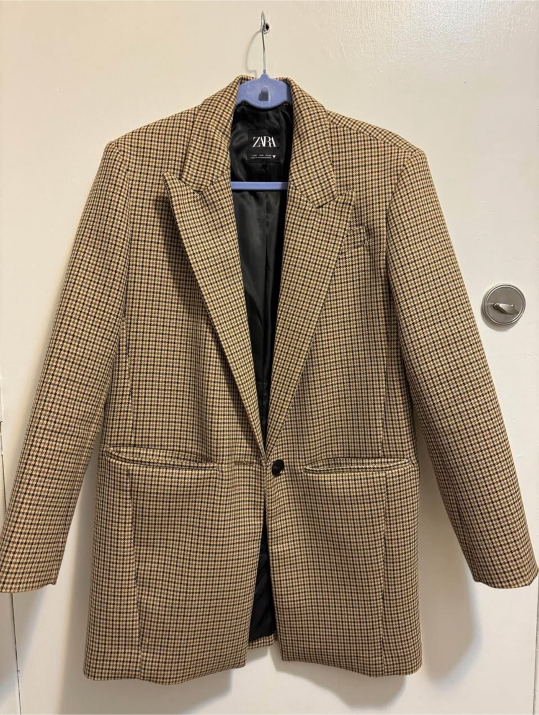Zara Plaid Blazer - Size S - photo 2