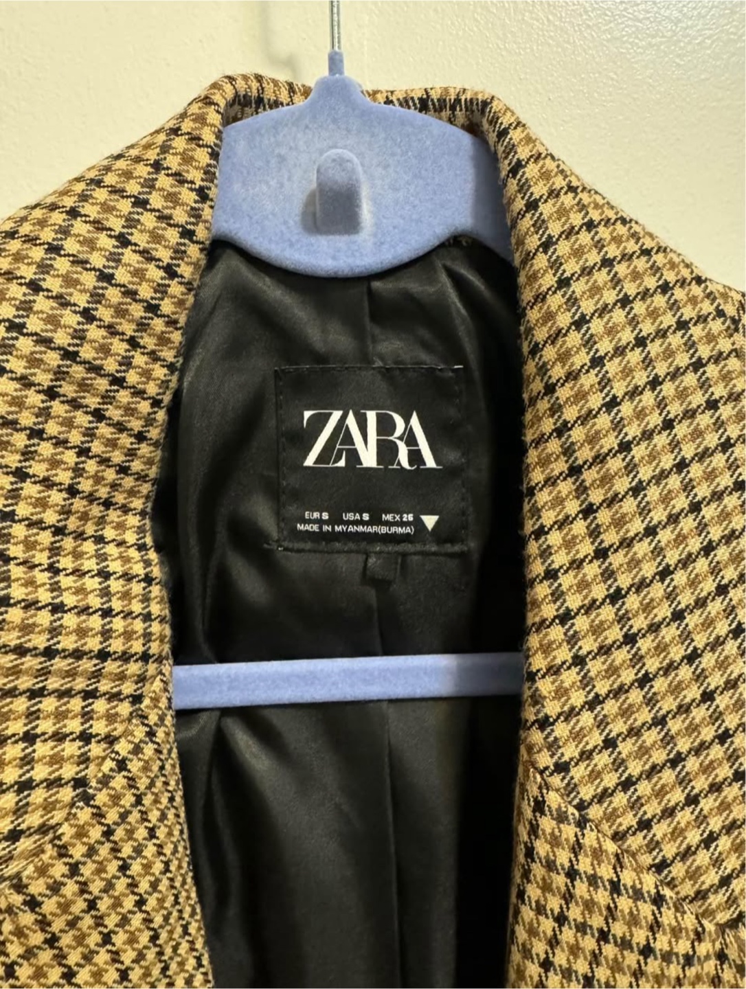 Zara Plaid Blazer - Size S
