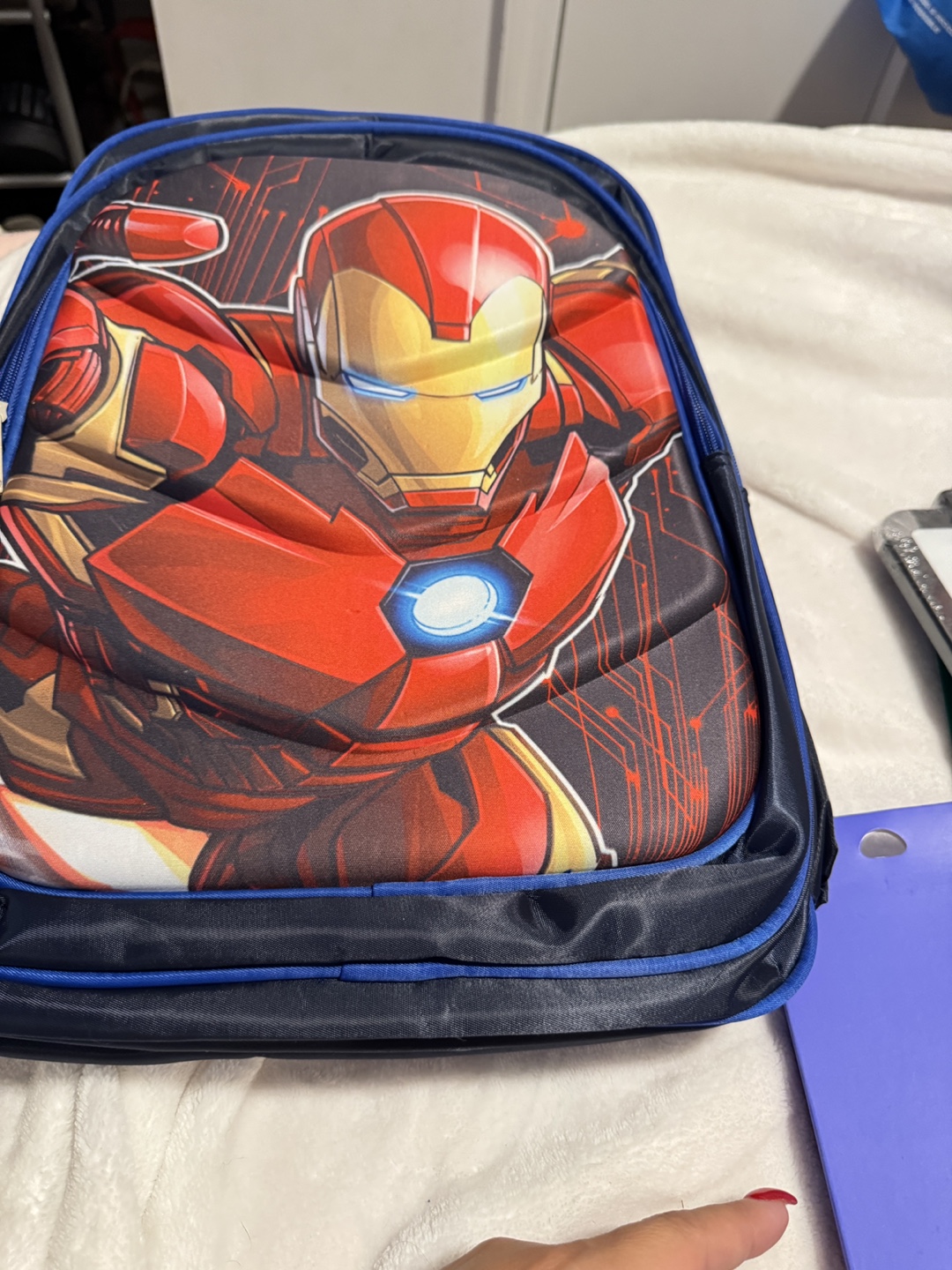 Iron Man Backpack with School Supplies - photo 3