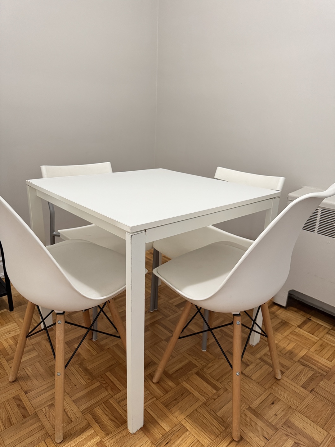 Table & 2 Chairs - White