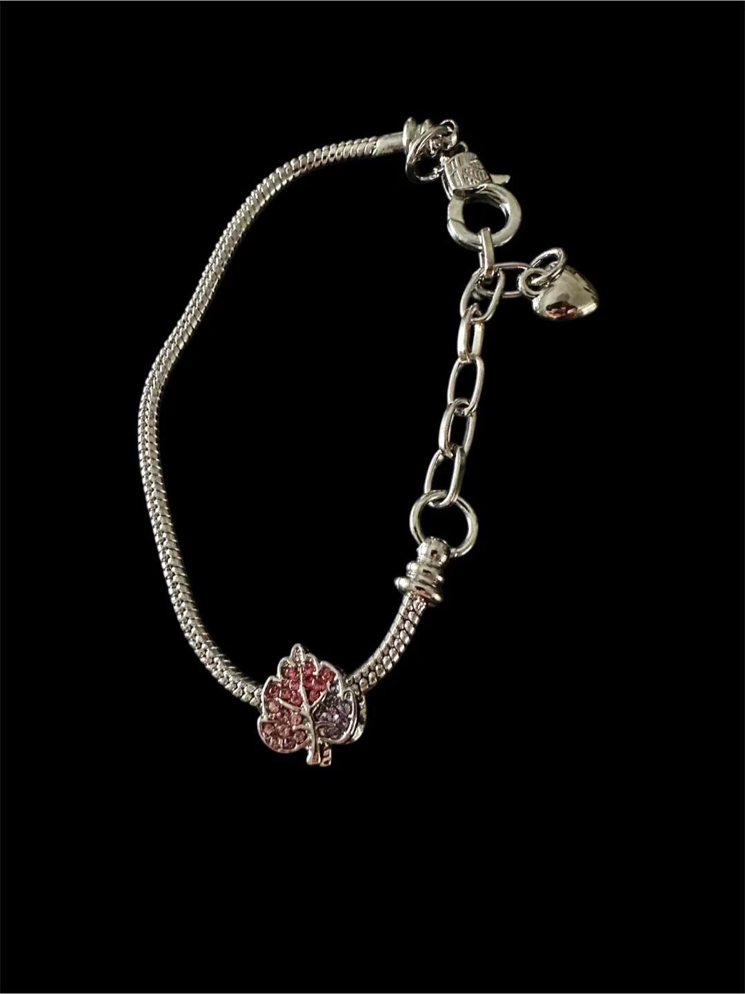 Silver Tone Leaf Bracelet thumbnail