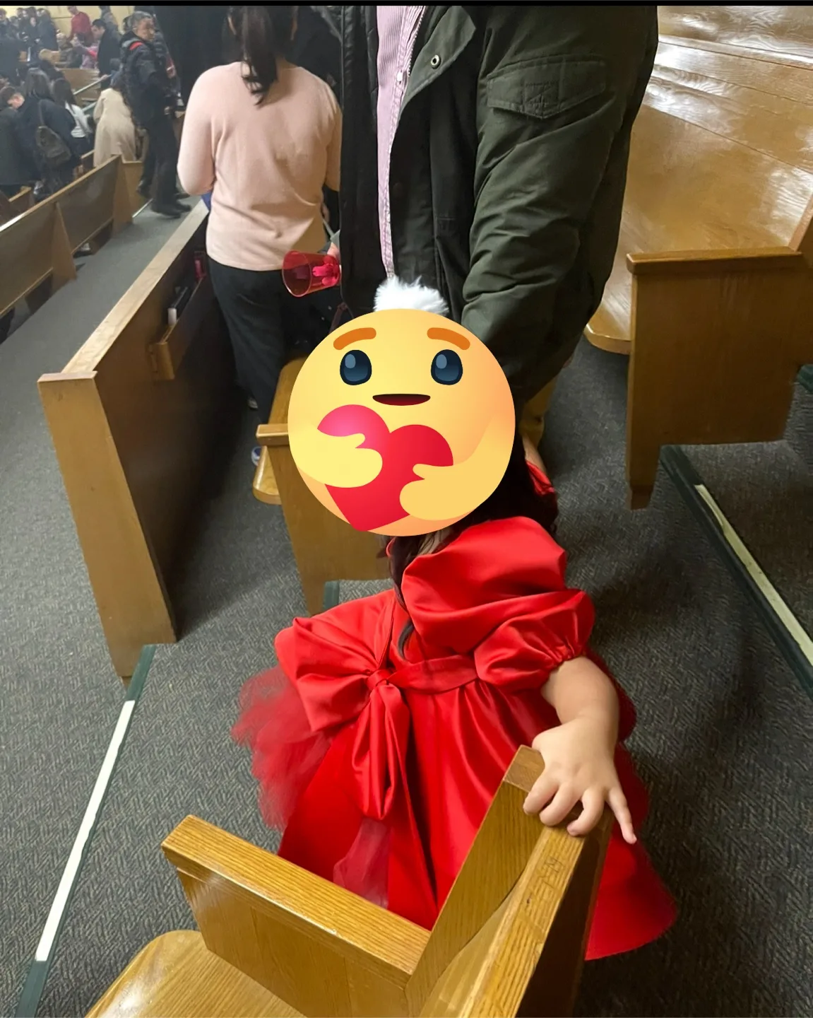 PRACTICALLY NEW: Red elegant Custom-Made size 2-4y image indicator(9)