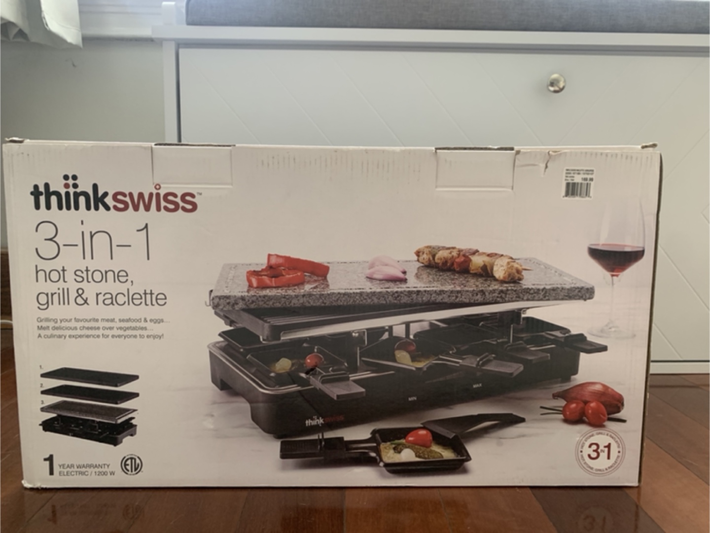 ThinkSwiss 3 in 1 Hot stone, Grill & Raclette