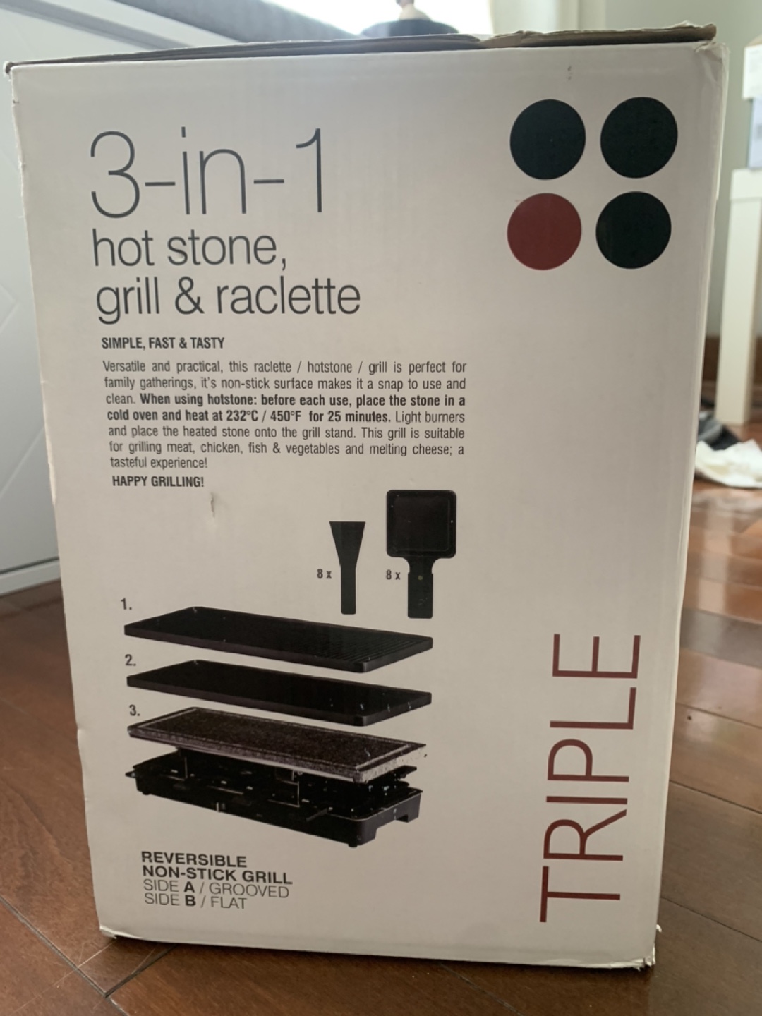 ThinkSwiss 3 in 1 Hot stone, Grill & Raclette - photo 3