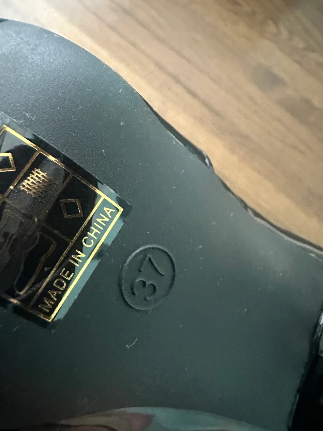 Black Patent Leather Thigh High Boots - Size 37 image indicator(4)