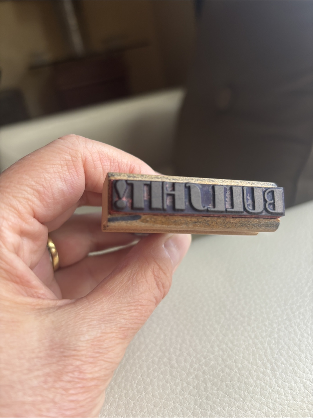 Inkadinkado Rubber “Bullshit” stamp