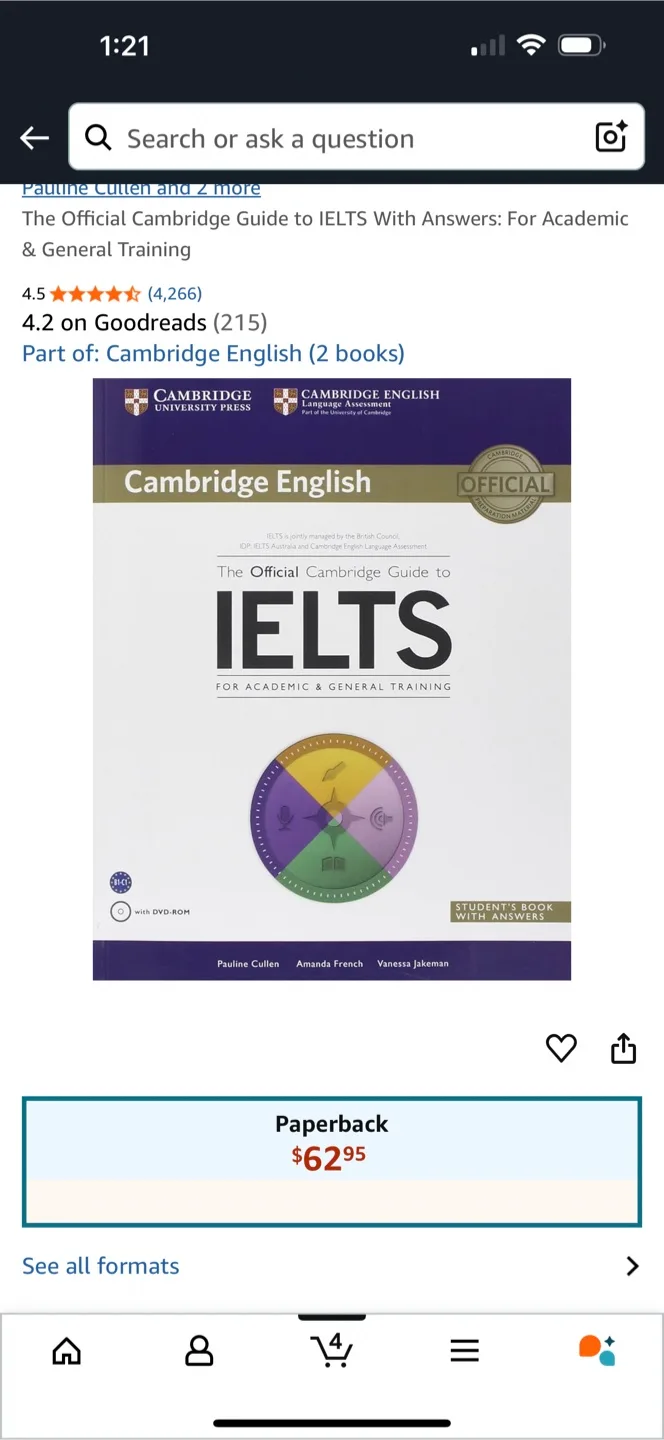 Cambridge English IELTS Book with DVD-ROM image indicator(2)
