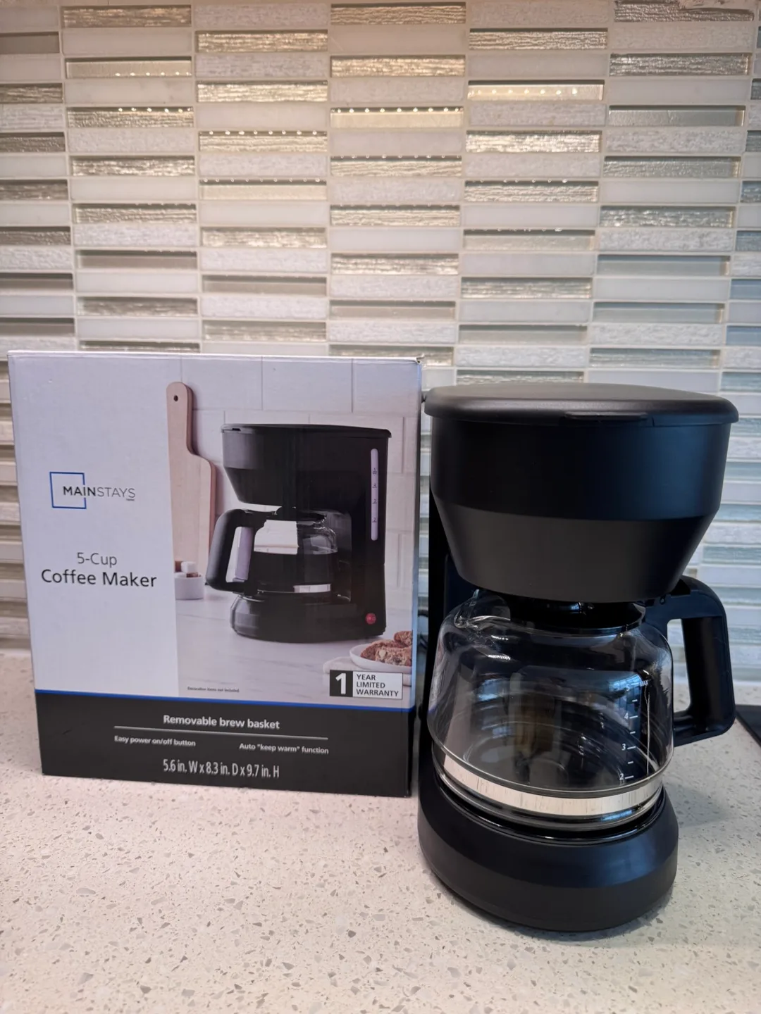Mainstays 5-Cup Coffee Maker - Like New! image indicator(2)