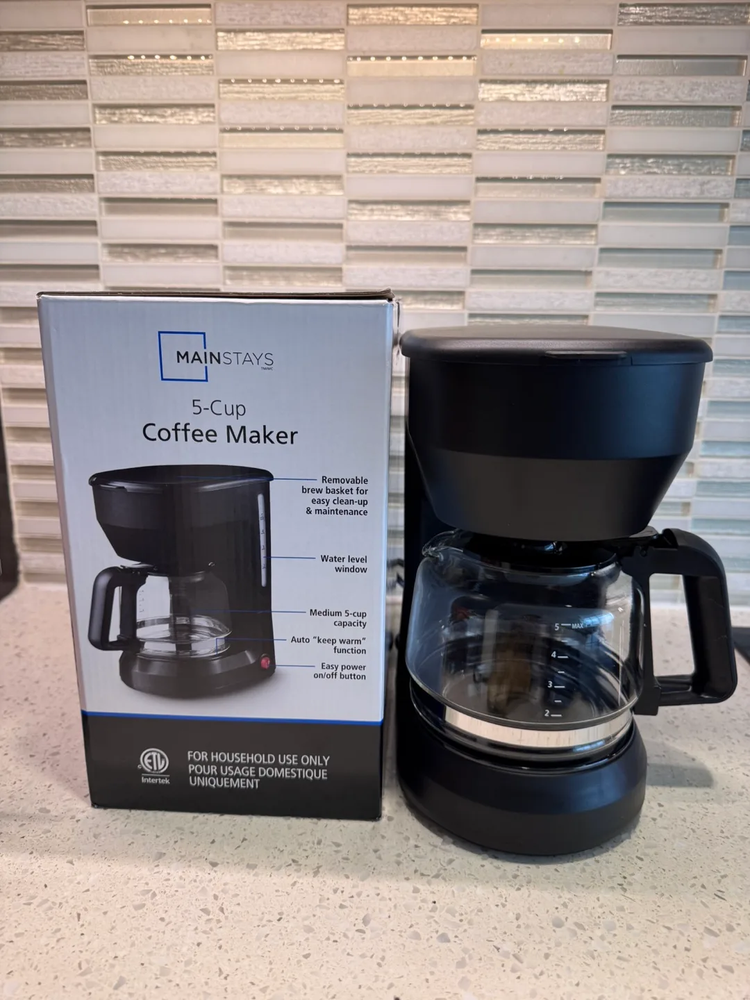 Mainstays 5-Cup Coffee Maker - Like New! thumbnail