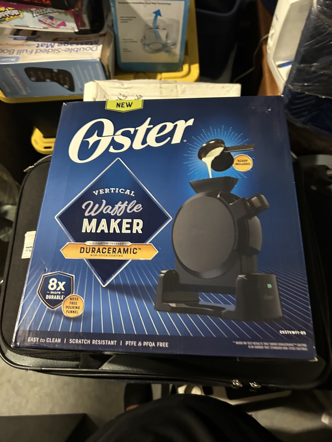 New Oster DuraCeramic Vertical Waffle Maker