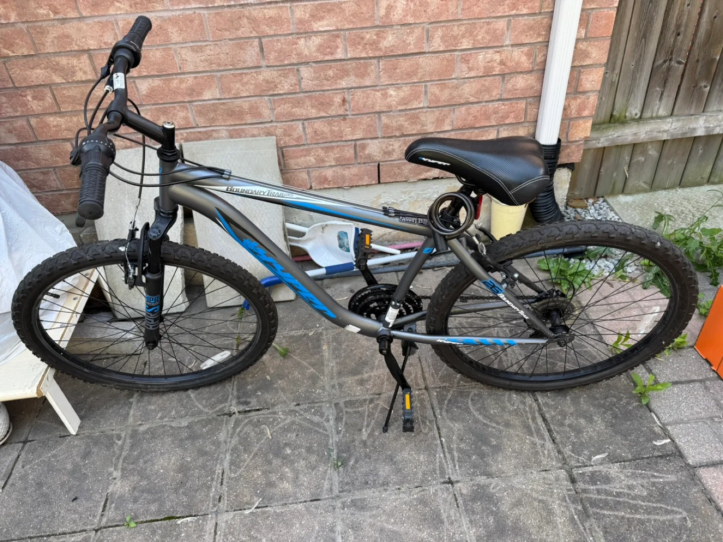 Boundary Trail 26" Mountain Bike - Grey/Blue thumbnail
