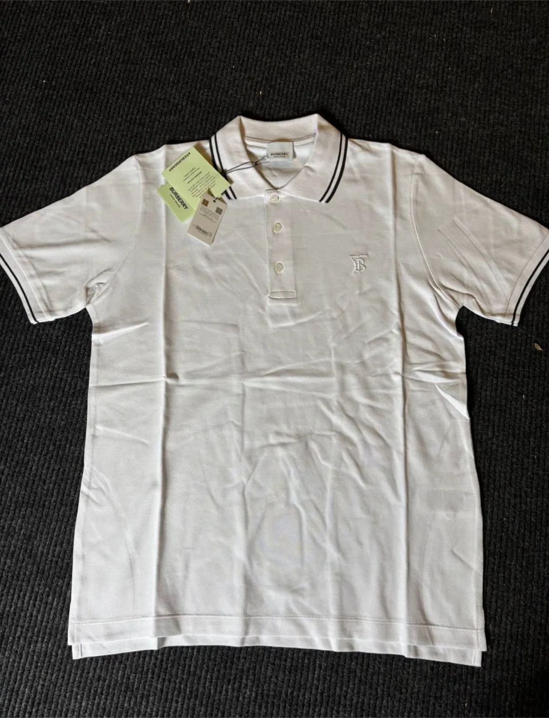 Burberry White Polo Sizes L & XL thumbnail