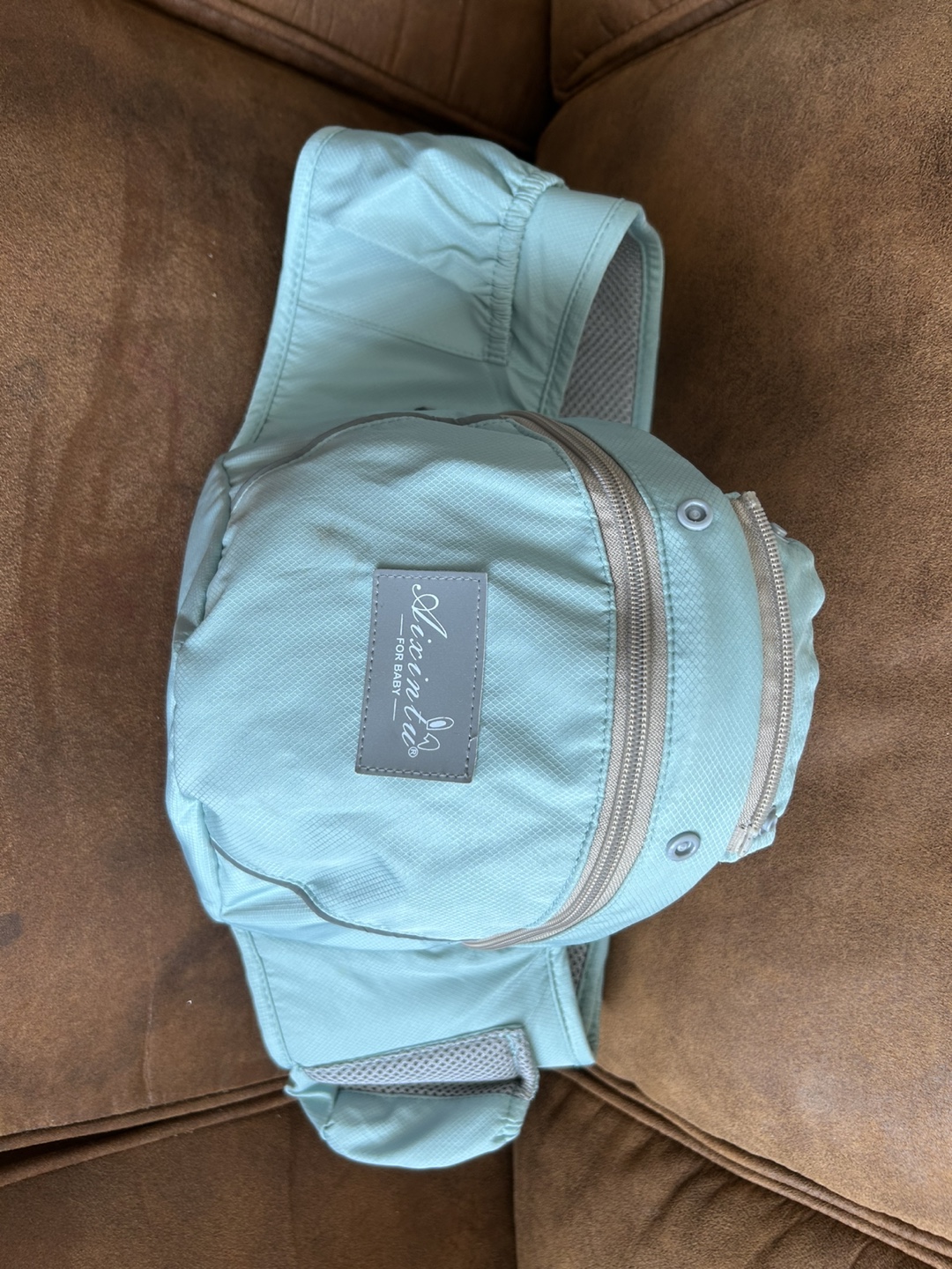 Hip seat Baby Carrier - Light Green - photo 4