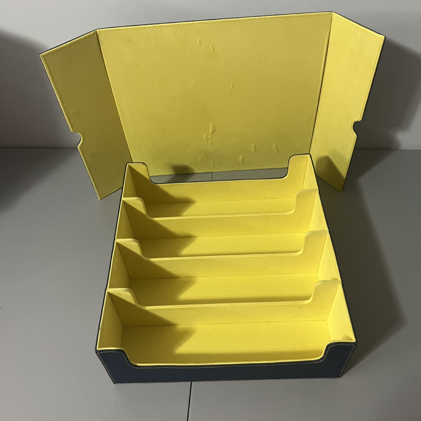 Navy Blue Card Storage Box