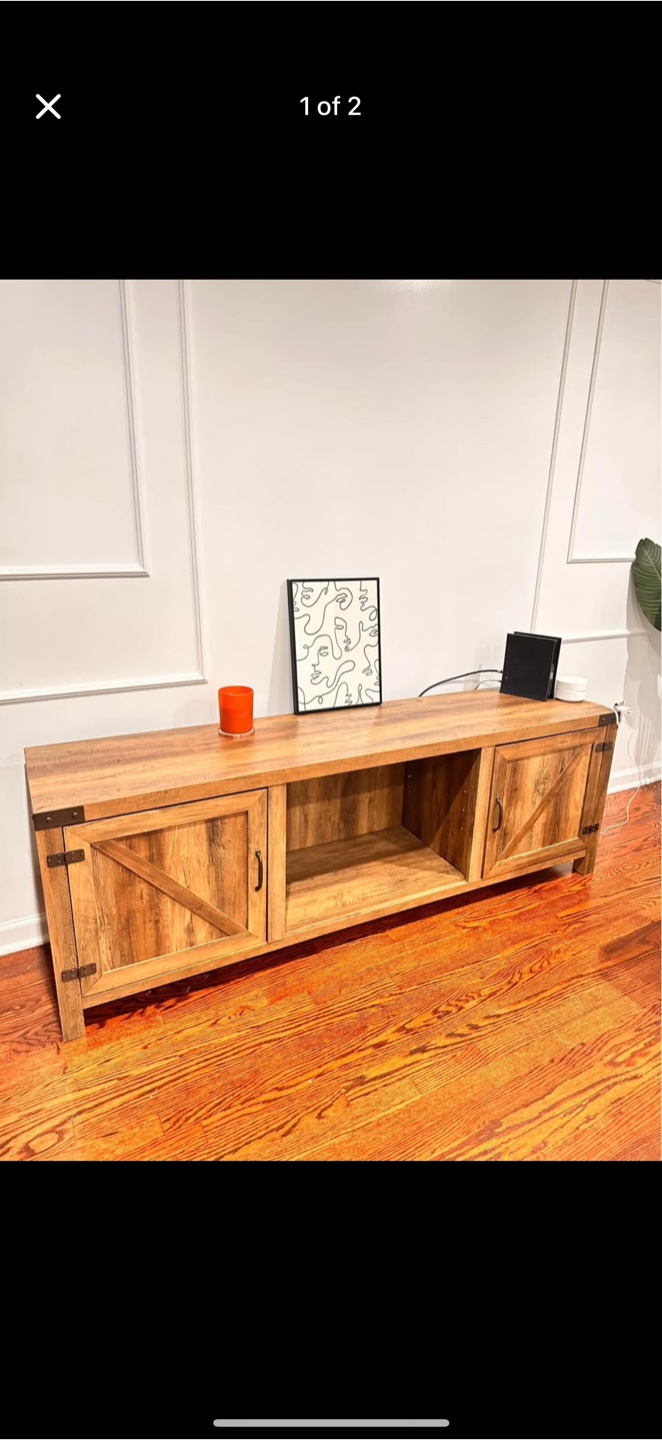 Rustic Wood TV Stand