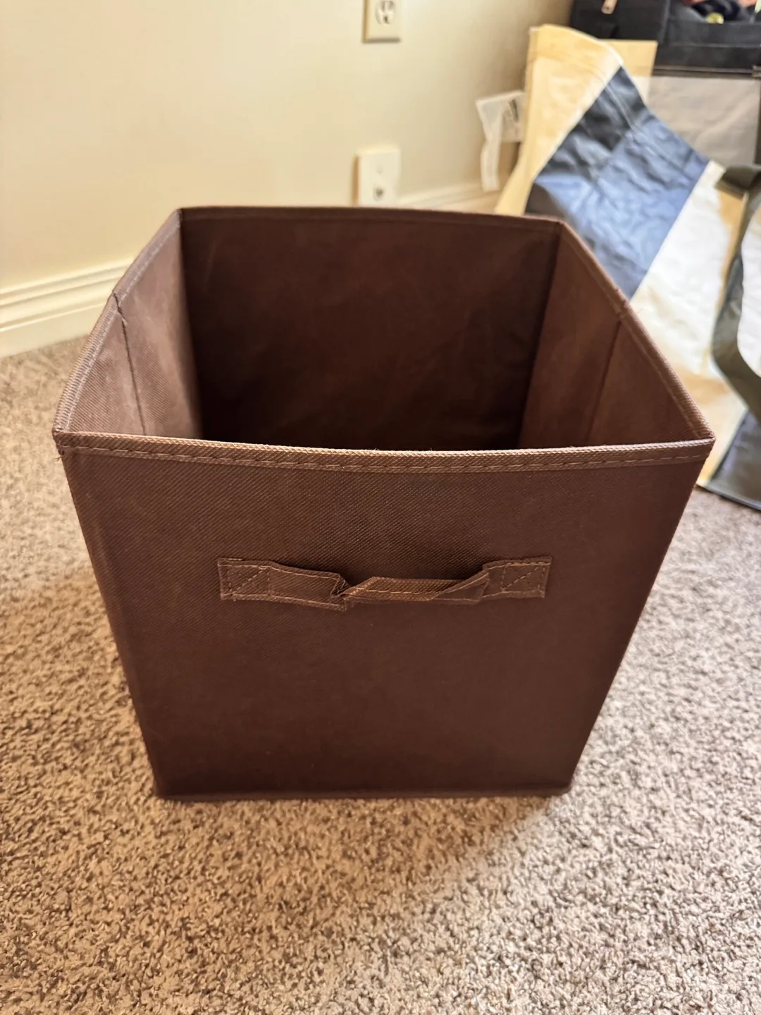 Brown Fabric Storage Bin - Selling 4 of them thumbnail