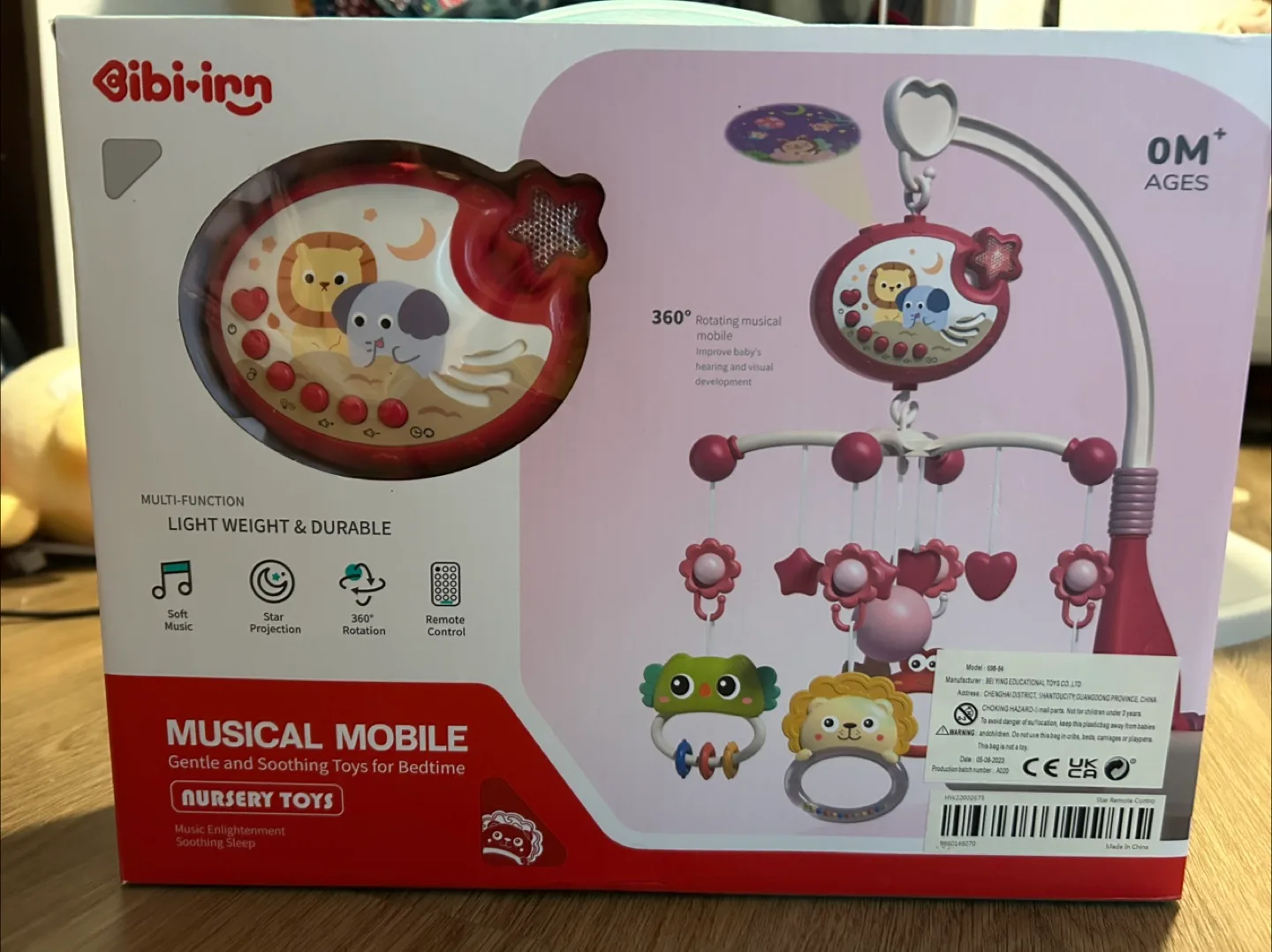 Baby Crib Mobile with Music and light thumbnail