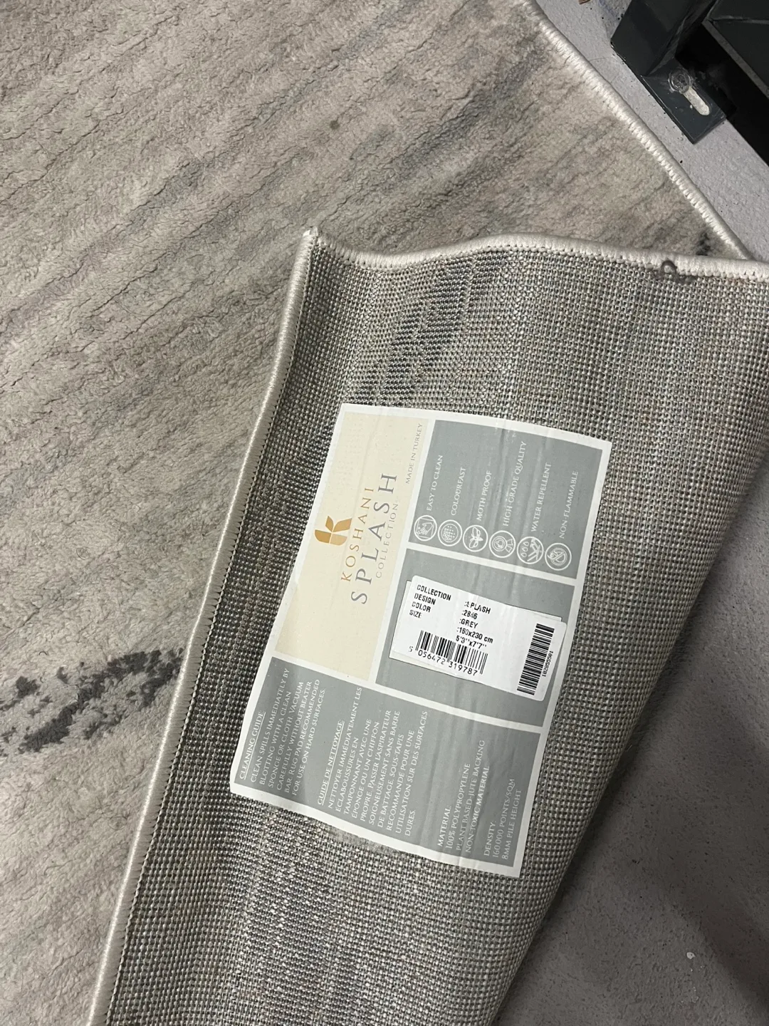 Koshani Splash Collection Rug, Jersey, 160x230 cm image indicator(4)