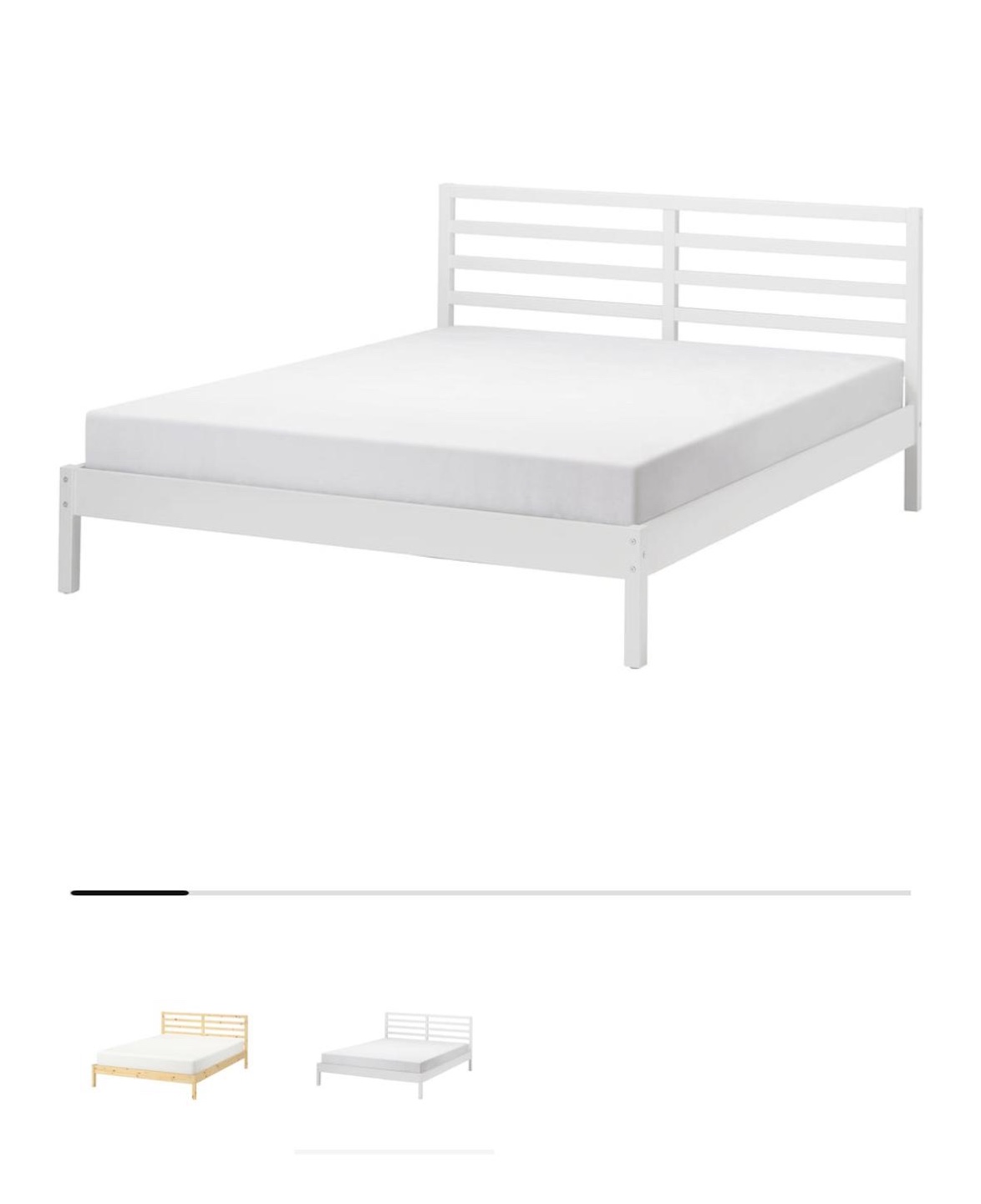 Brand NEW IKEA Tarva Bed Frame - White - photo 3