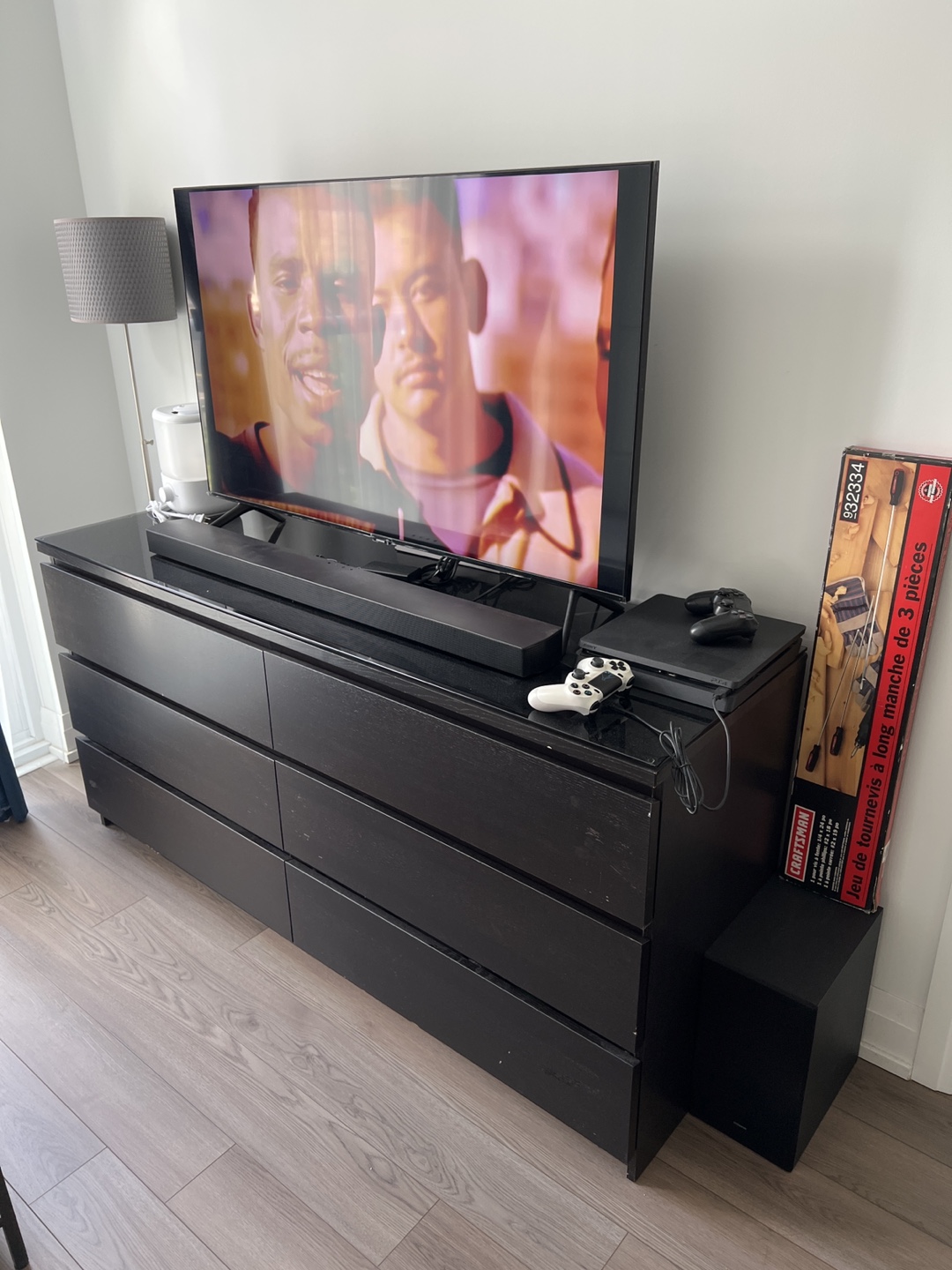 Black IKEA Hemnes Dresser