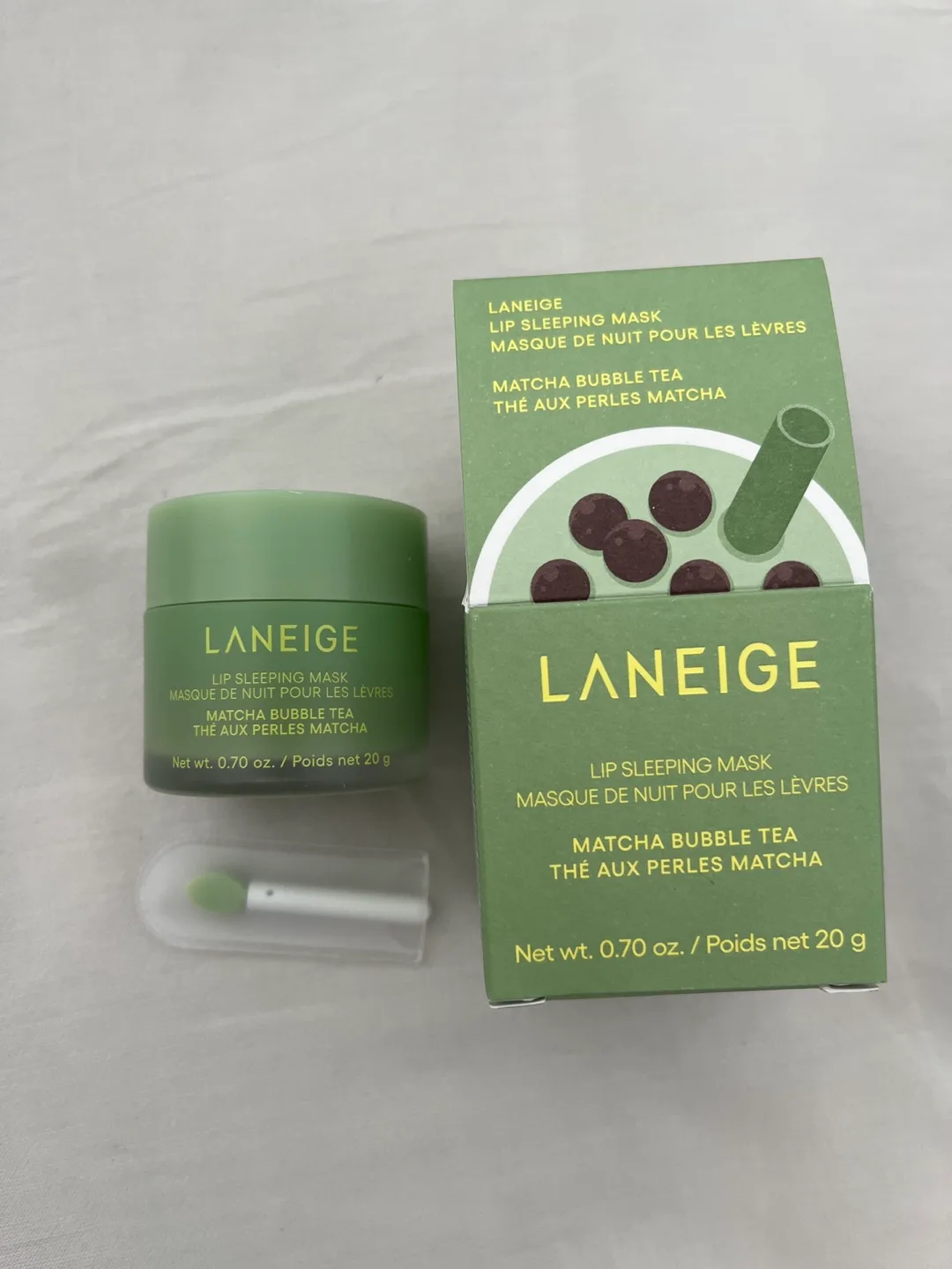 Laneige Lip Sleeping Mask - Matcha and Taro Bubble Tea thumbnail