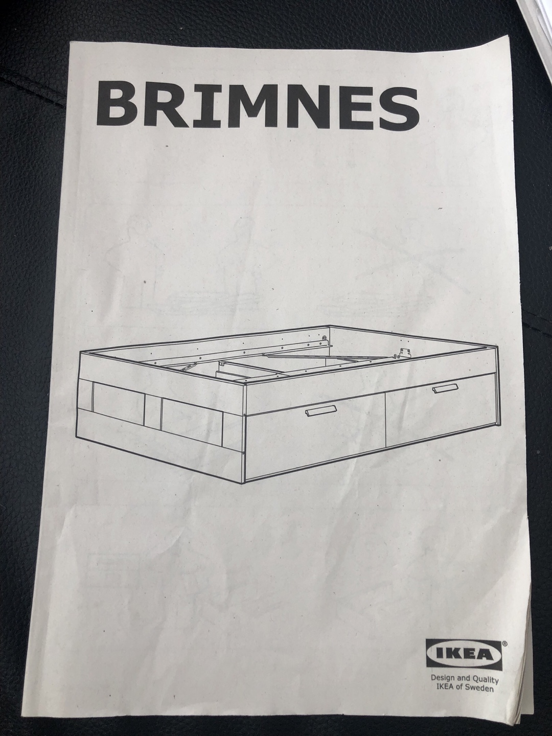 IKEA Brimnes White Bed Frame with Bookshelf & Haugsvar Mattress - photo 3