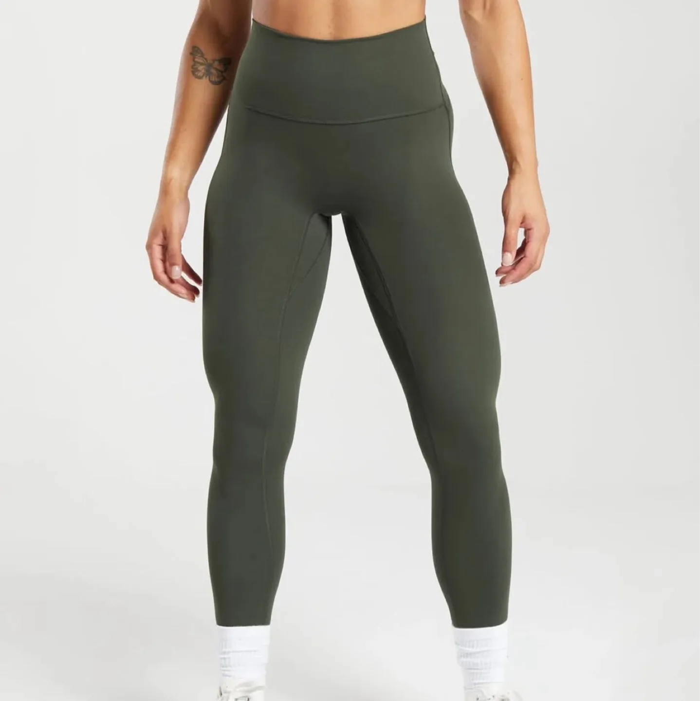 Gymshark Olive Green Leggings thumbnail