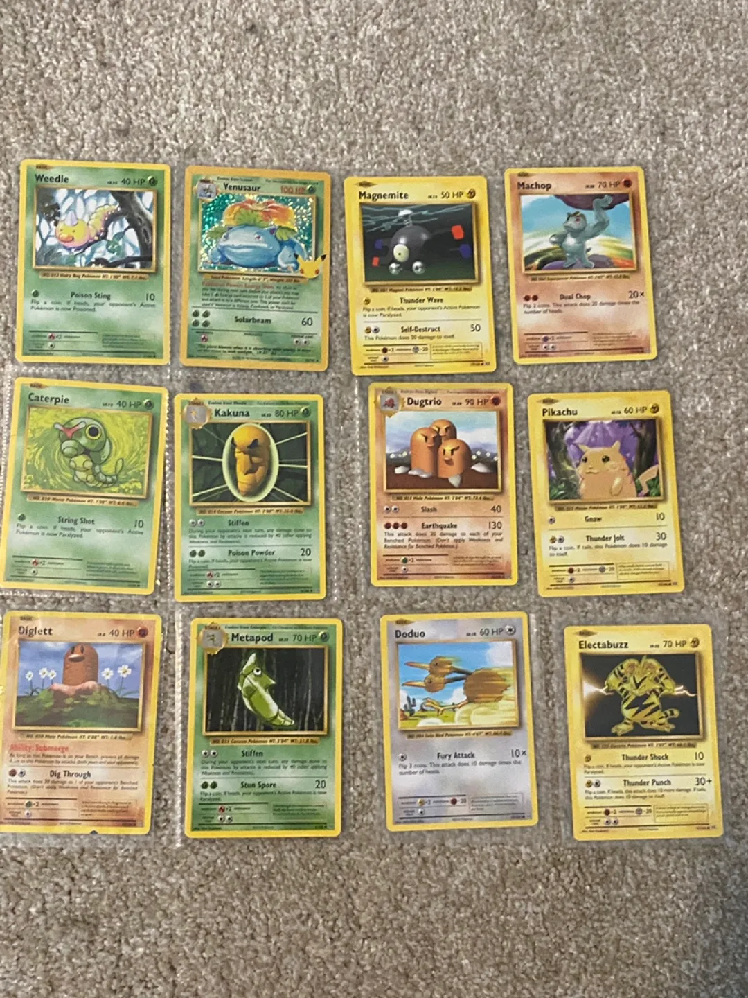 Vintage Pokemon Cards - 12 Card Lot thumbnail