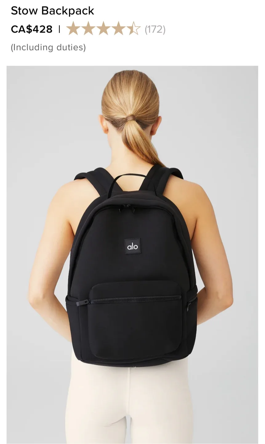 ALO Stow Backpack - Black image indicator(5)