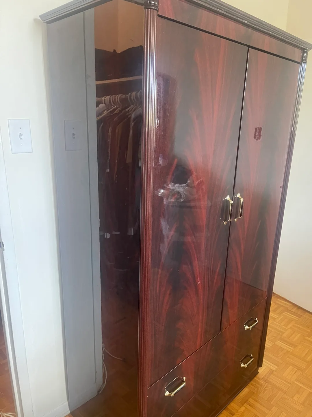 Wooden Armoire Wardrobe image indicator(2)