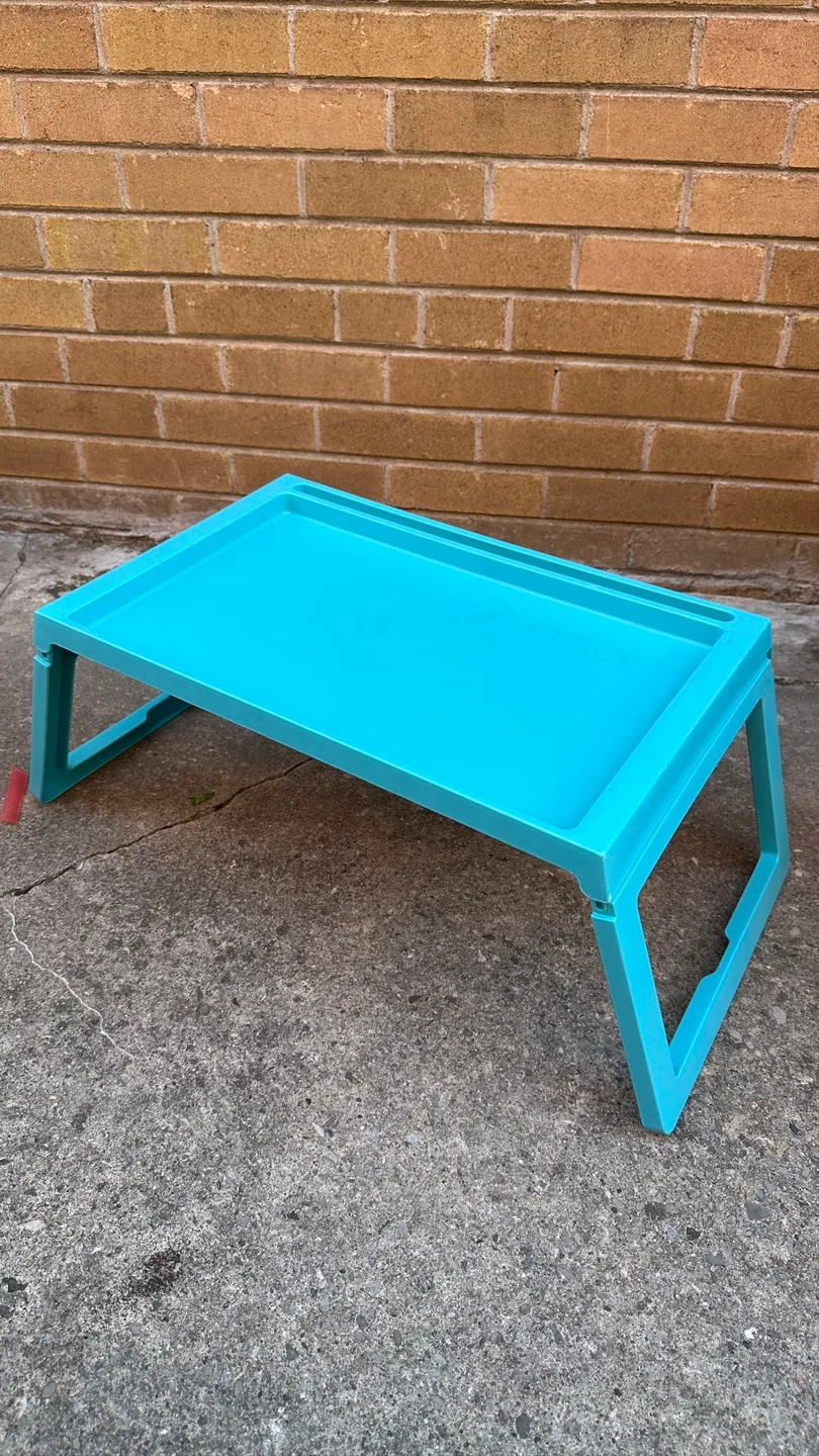 IKEA Folding Bed Tray Table - Turquoise thumbnail