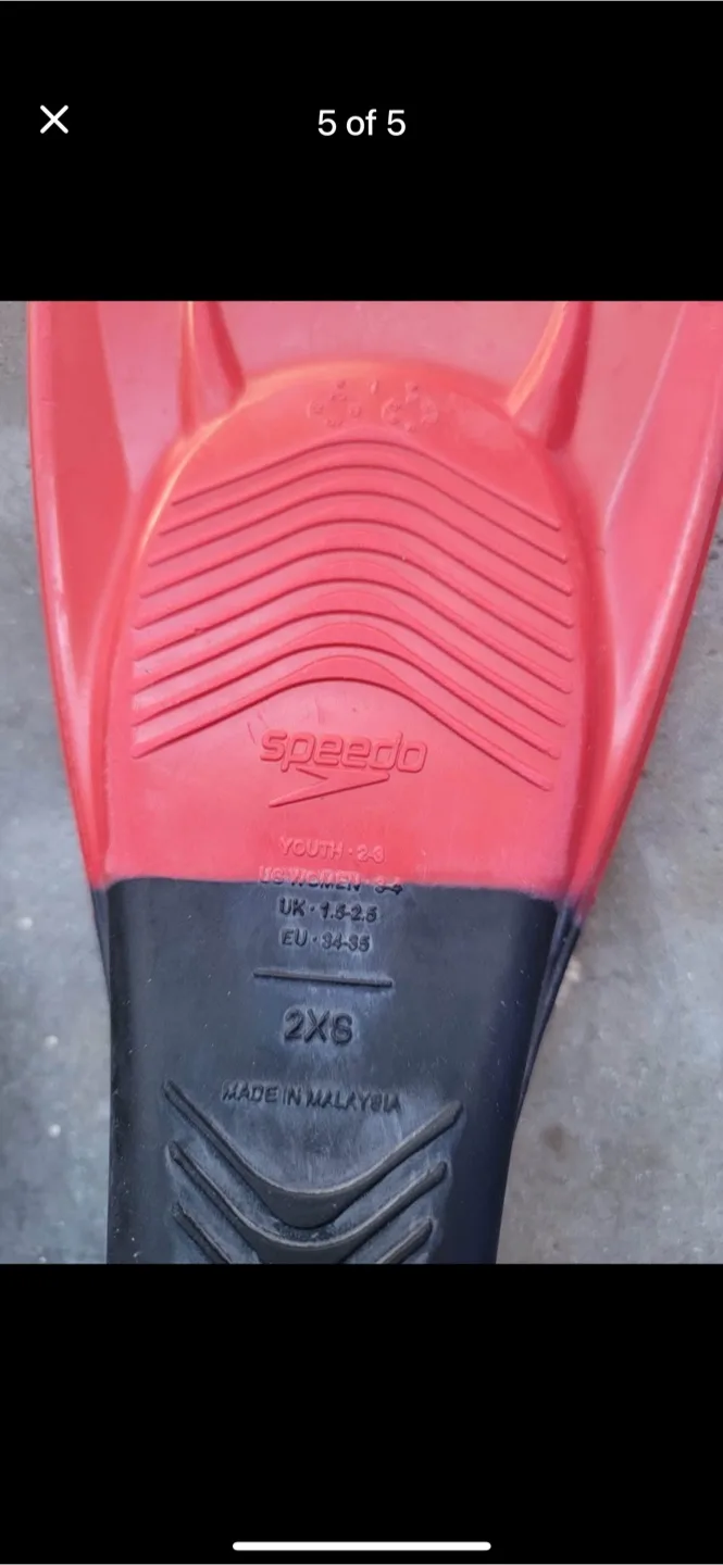 Speedo Swim Fins - Youth 2-3 / US Women 3.5 image indicator(4)