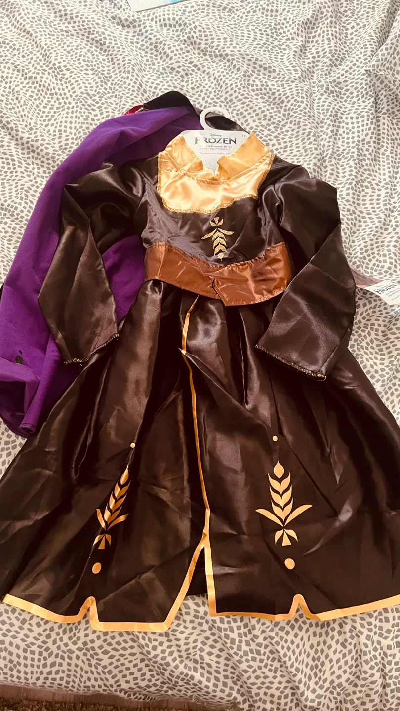 Disney Frozen 2 Anna Adventure Dress Costume thumbnail