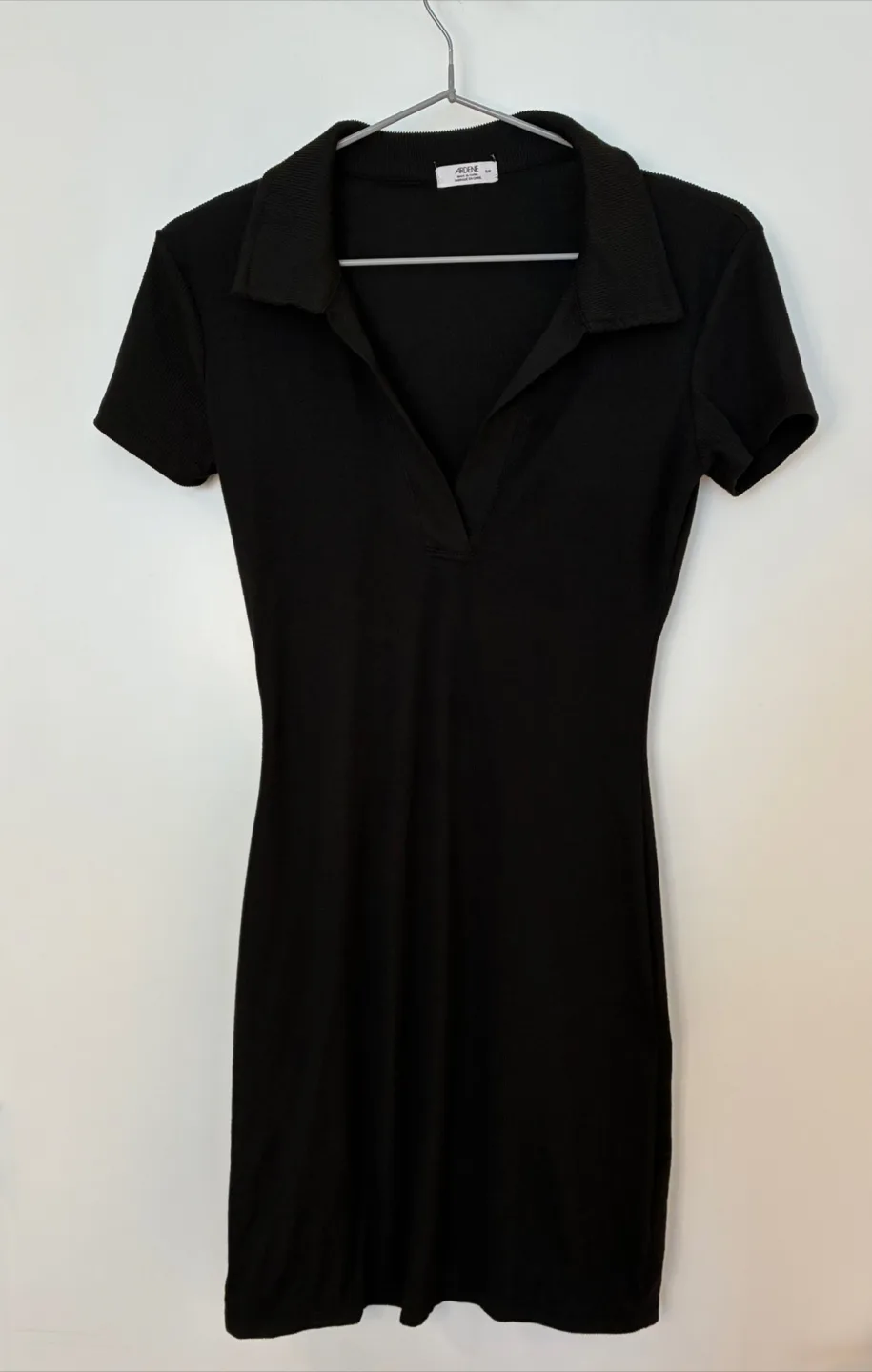 V-neck fitted polo dress (size small) thumbnail